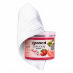 Xposed Italian Strawberry Finger Wax 150g with Free 10 pcs Wax strips – Professional Hair Removal Wax | Smooth & Silky Skin