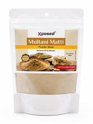 Xposed Multani Mitti Powder Mask (Fuller's Earth) – Natural Face & Hair Care for Oily Skin