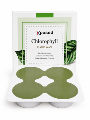 Xposed Chlorophyll Hard Wax 500g – Natural Patented Formula for Sensitive Skin (4 Discs in 1 Tray)